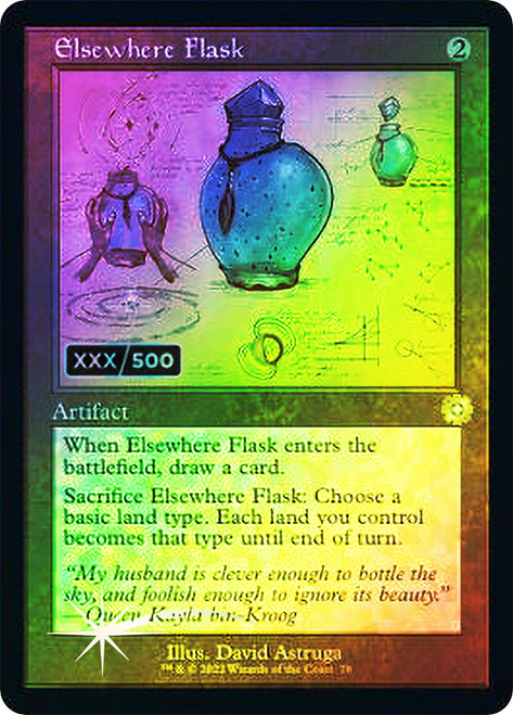 Elsewhere Flask Serialized MTG Card